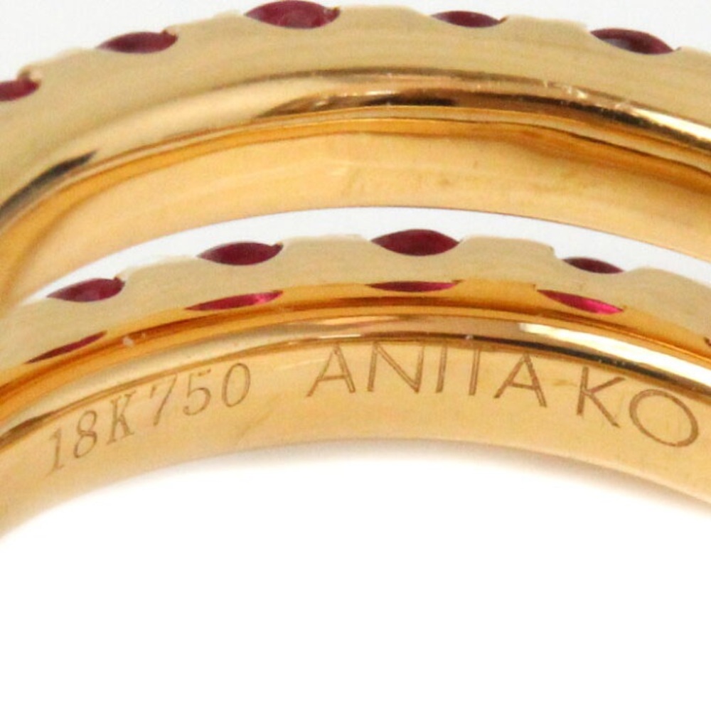 Anita Ko Ruby Pinky Coil Ring - Picture 2 of 6